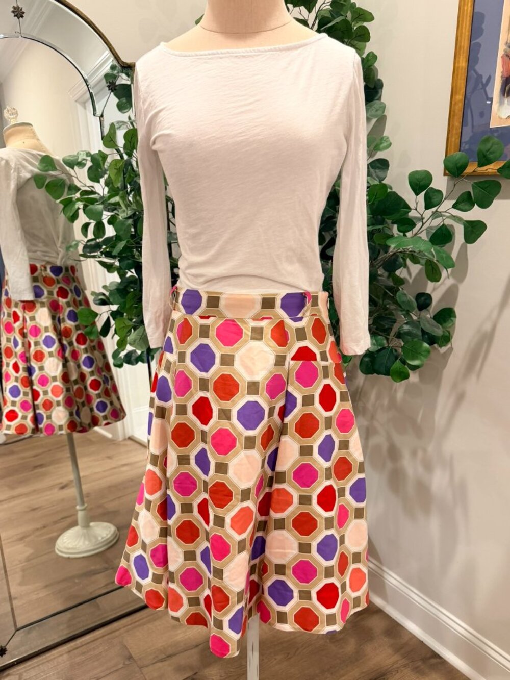 kate spade silk skirt size 8